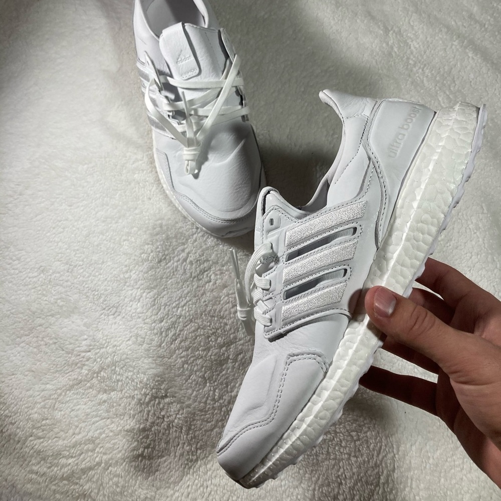 EXCLUSIVE White Leather Adidas Ultraboost